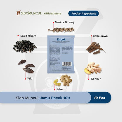 Sido Muncul Jamu for Joint Pain, 10s - Relieves Joint Aches and Pain