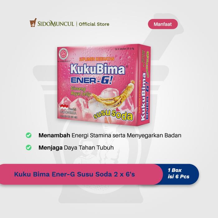 Kuku Bima Ener-G Milk Soda 2×6 Pack – Energy Drink for Increased Stamina