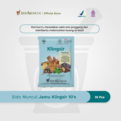 Sido Muncul Klingsir Herbal Medicine, 10 Sachets – Difficulty Urinating, Cold Sweats
