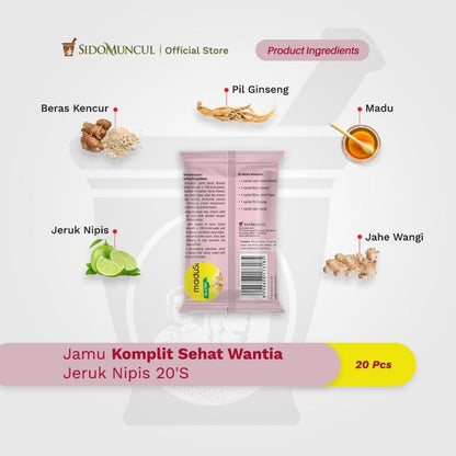 Jamu Komplit Sehat Wanita Jeruk Nipis 20's - Menjaga Daya Tahan Tubuh