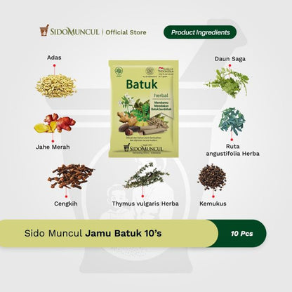Sido Muncul Jamu Batuk 10's Herbal - Untuk Batuk Berdahak
