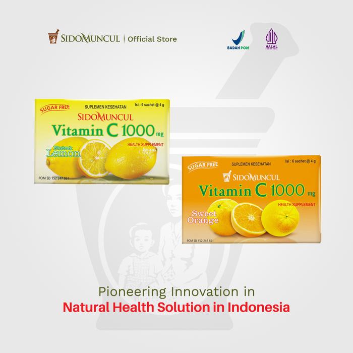 Sido Muncul Vitamin C 1000 mg Lemon Pack (5 Packs)