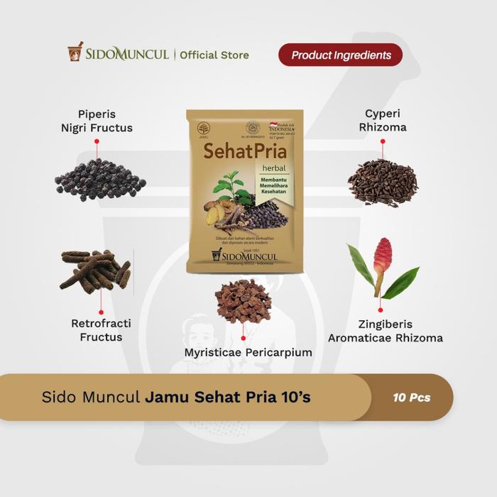 Sido Muncul Jamu Sehat Pria 10's - Memelihara Kesehatan Tubuh