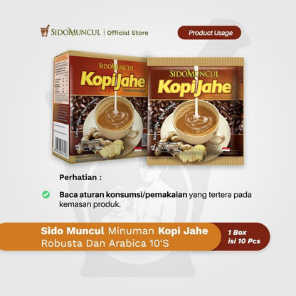 Sido Muncul Minuman Kopi Jahe Robusta dan Arabica 10's