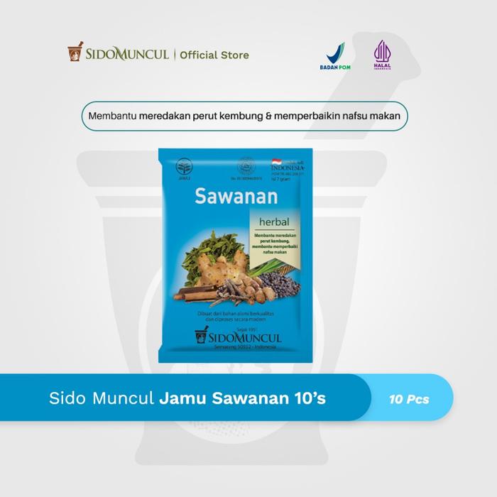 Sido Muncul Sawanan Herbal Remedy, 10 Sachets – for Children and Adults