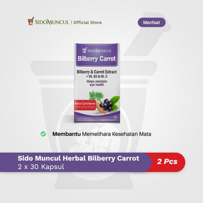 Paket Mata Sehat - Sido Muncul Herbal Bilberry Carrot 2btl Mata Segar