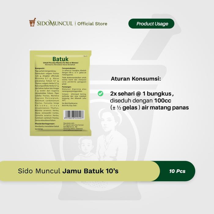 Sido Muncul Jamu Batuk 10's Herbal - Untuk Batuk Berdahak