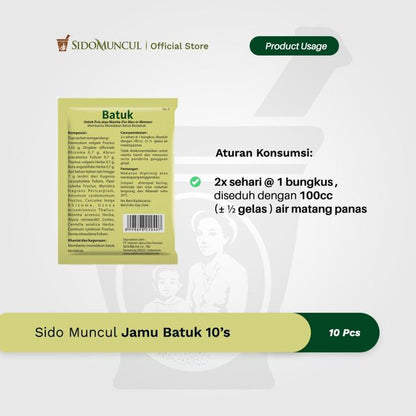 Sido Muncul Jamu Batuk 10's Herbal - Untuk Batuk Berdahak