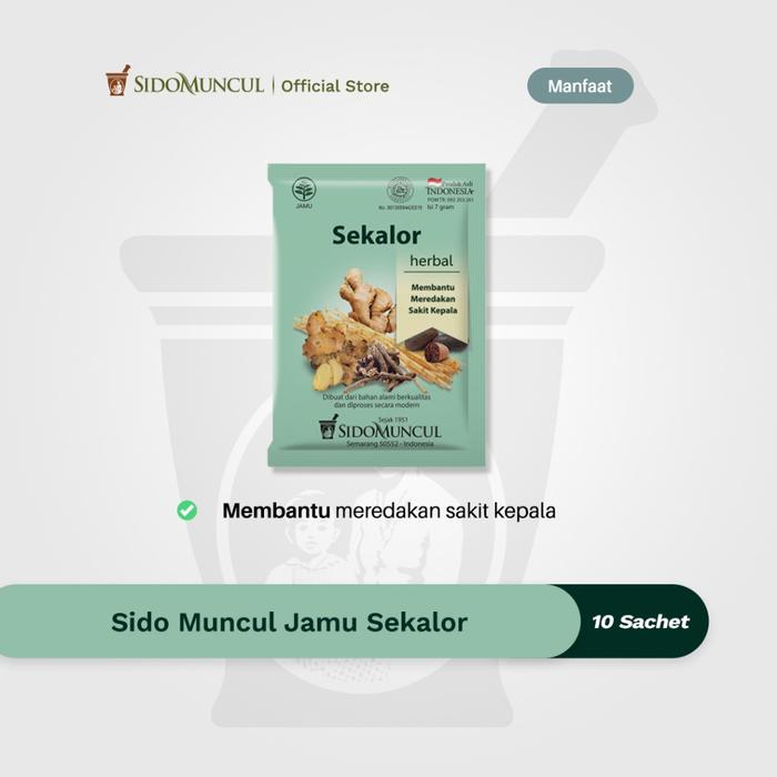 Sido Muncul Jamu Sekalor 10's Herbal - Relieves Headaches