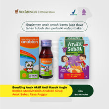 Active Child and Increased Appetite Bundle - Anabion Multivitamin Syrup Bottle 60ml + Anak Sehat 11 Sachets