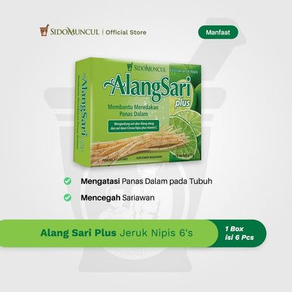 Alang Sari Plus Lime 3x6's - Prevents Mouth Ulcers & Internal Heat