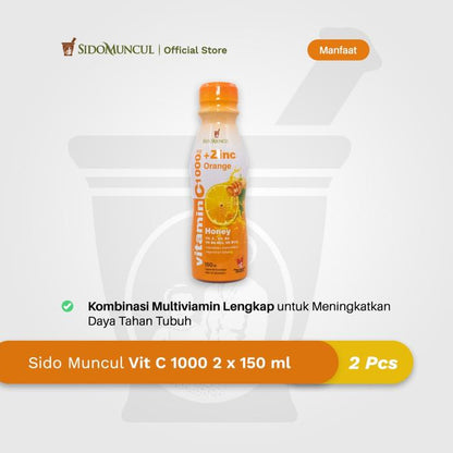 Sido Muncul Vit C1000 2 × 150 ml Multivitamin Drink for Immune Support