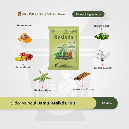 Sido Muncul Jamu Resikda 10's - Obat Herbal Gatal dan Bisul