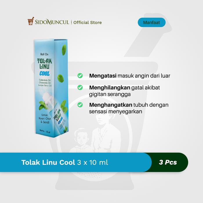 Tolak Linu Cool 3x10 ml - Meredakan Nyeri Sendi Otot dan Pegal