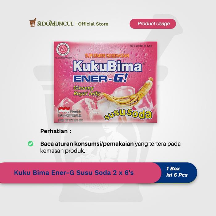 Kuku Bima Ener-G Milk Soda 2×6 Pack – Energy Drink for Increased Stamina