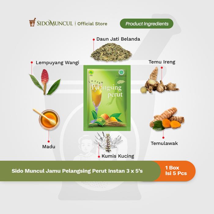 Instant Belly-Slimming Herbal Drink 3x5's - Helps Reduce Body Fat