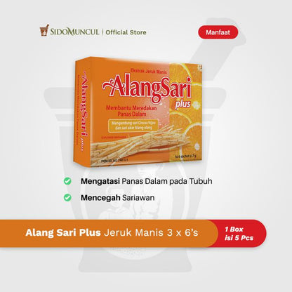Alang Sari Plus Sweet Orange 3x6's - Prevents Mouth Ulcers & Internal Heat