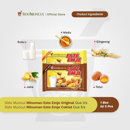 Original Este Emje and Milk Chocolate with Egg, Honey, and Ginger Warm the Body
