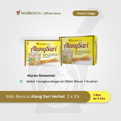 Alang Sari Herbal 3x5's - Mencegah Sariawan & Panas Dalam