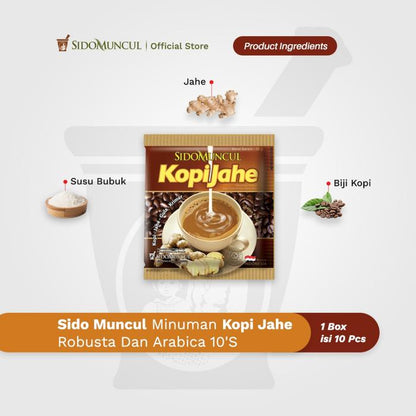 Sido Muncul Minuman Kopi Jahe Robusta dan Arabica 10's