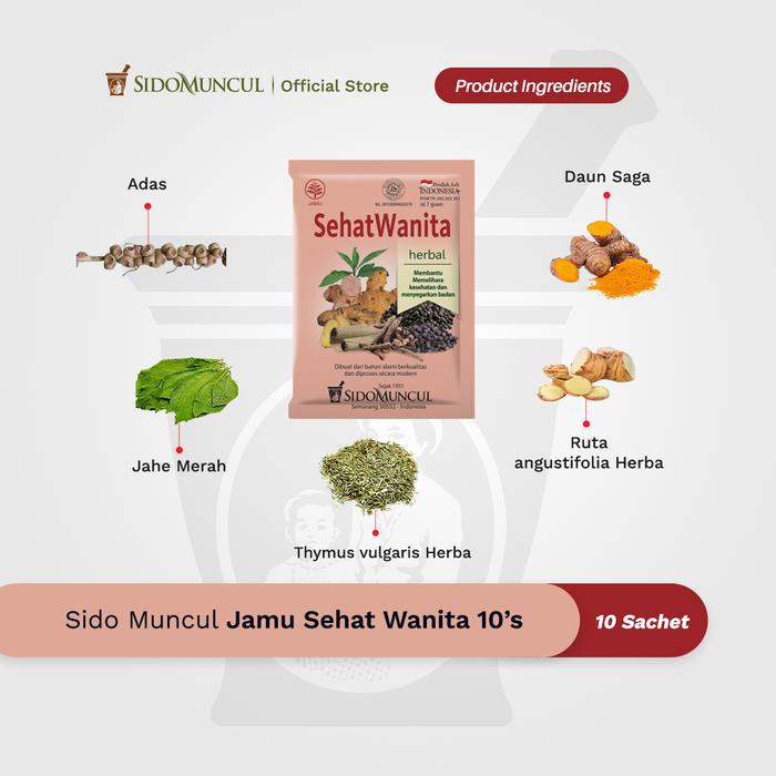Sido Muncul Jamu Sehat Wanita 10's - Menyegarkan Badan