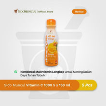 Sido Muncul Vitamin C 1000, 5 × 150 ml, Multivitamin Drink for Immune Support