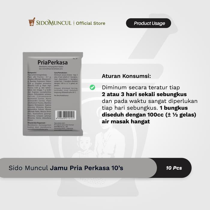 Sido Muncul Jamu Pria Perkasa 10's - Menambah Semangat dan Stamina
