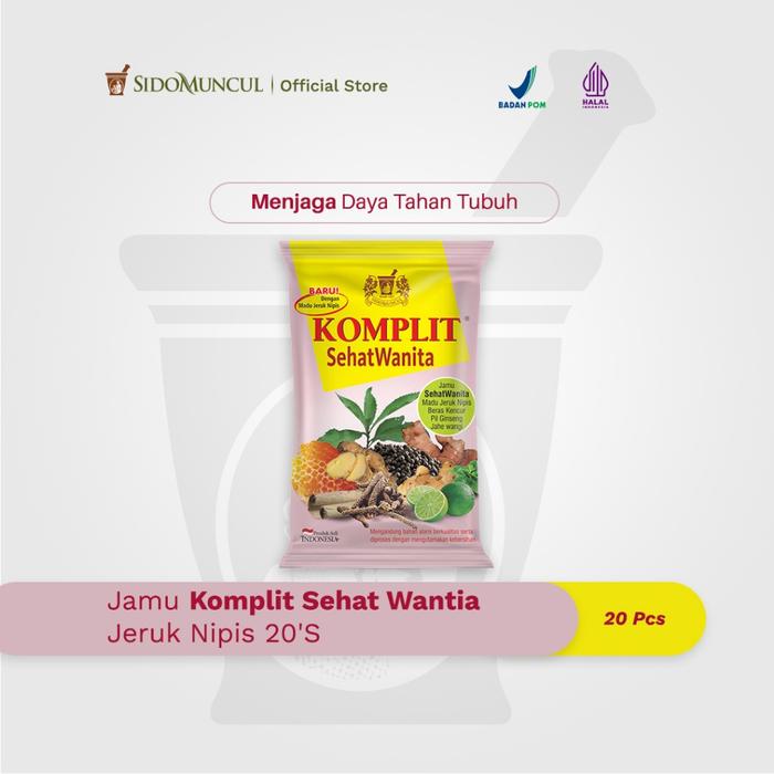 Jamu Komplit Sehat Wanita Jeruk Nipis 20's - Menjaga Daya Tahan Tubuh