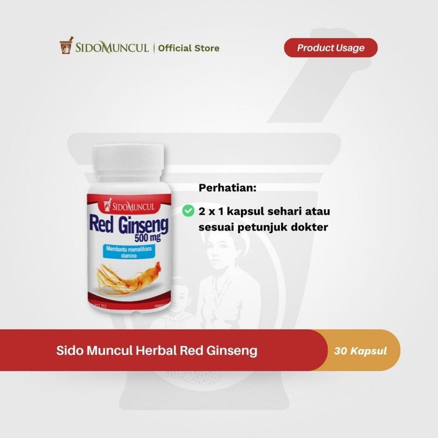 Sido Muncul Herbal Red Ginseng 30’k - Membantu Memelihara Stamina