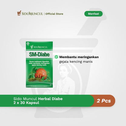 Paket Gula Darah - Sido Muncul Diabe 30 Kapsul 2x