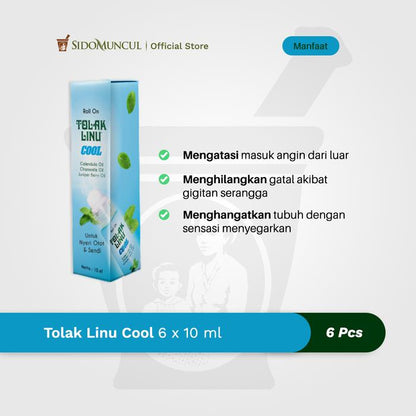Tolak Linu Cool 6x10 ml - Meredakan Nyeri Sendi Otot dan Pegal