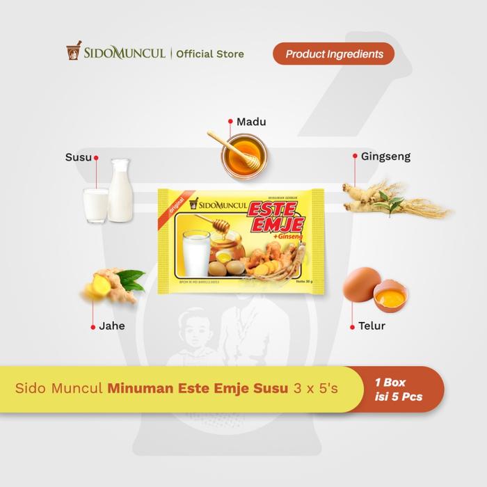 Sido Muncul Minuman Este Emje Susu 3x5's - Menghangatkan Tubuh