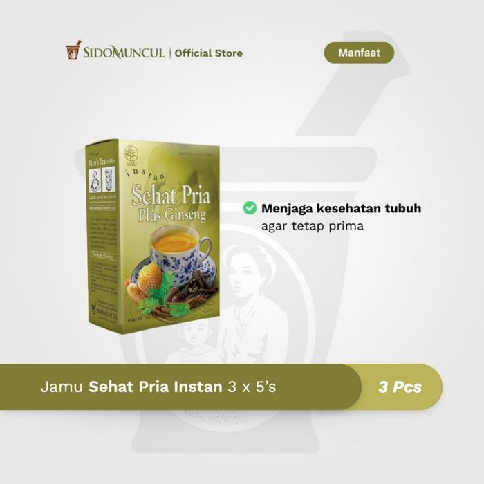 Instant Men's Healthy Herbal Drink 3x5's - Maintains Immune Health