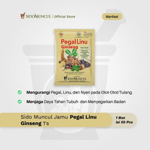 Sido Muncul Jamu Pegal Linu Ginseng 50's - Nyeri Otot dan Tulang