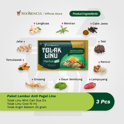 Paket Lembur Anti Pegal Linu-Tolak Linu Mint Cair Cool Balsem