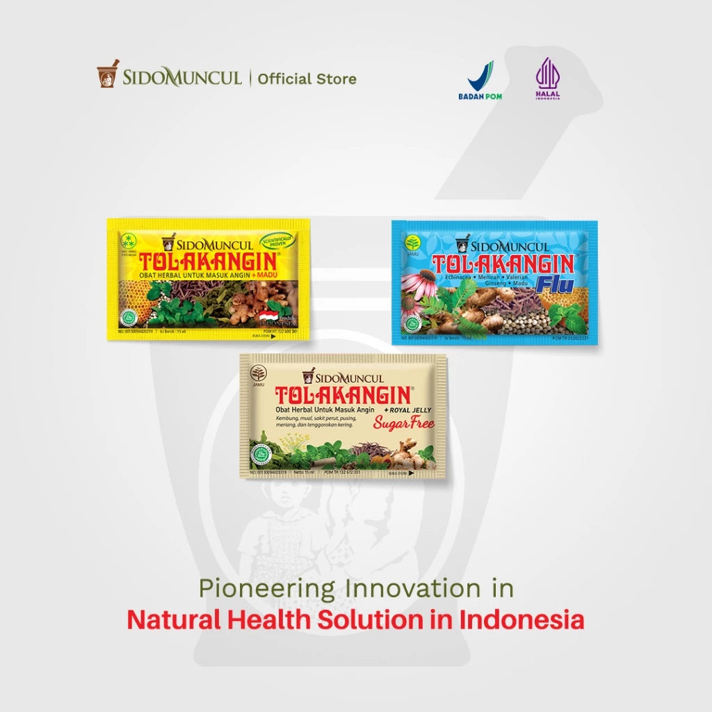 Tolak Angin Cair Dus 5's Herbal - Masuk Angin Mual Flu Demam
