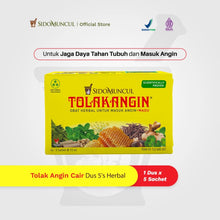 Tolak Angin Liquid 5 Sachets Herbal - Cold, Nausea, Flu, Fever