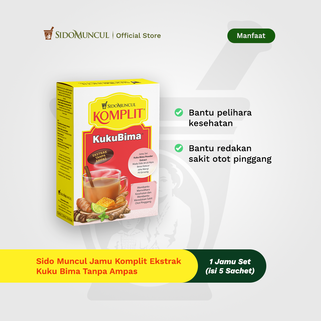 Sido Muncul Jamu Komplit Kuku Bima Extract, Sediment-Free, 10 Boxes - Men's Stamina