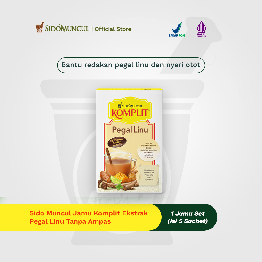 Sido Muncul Jamu Komplit Herbal Extract for Muscle and Joint Pain, Sediment-Free, 10 Boxes - Muscle and Bone Pain