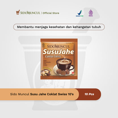 Sido Muncul Minuman Susu Jahe Coklat Swiss 10's - Menghangatkan Tubuh