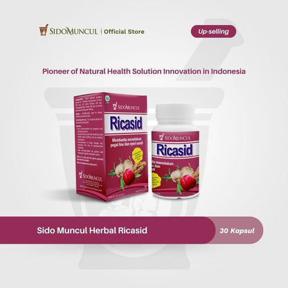 Sido Muncul Ricasid 30 Capsules Herbal - Relieves aches, pains, and joint pain