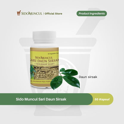 Sido Muncul Sari Daun Sirsak 50's - Helps Maintain Health Conditions for Cancer Patients