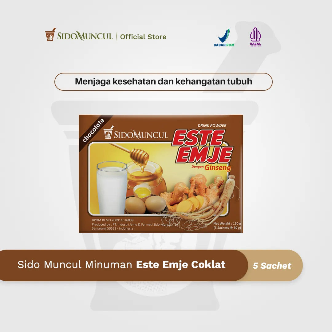 Sido Muncul Minuman Este Emje Coklat 5's - Menghangatkan Tubuh