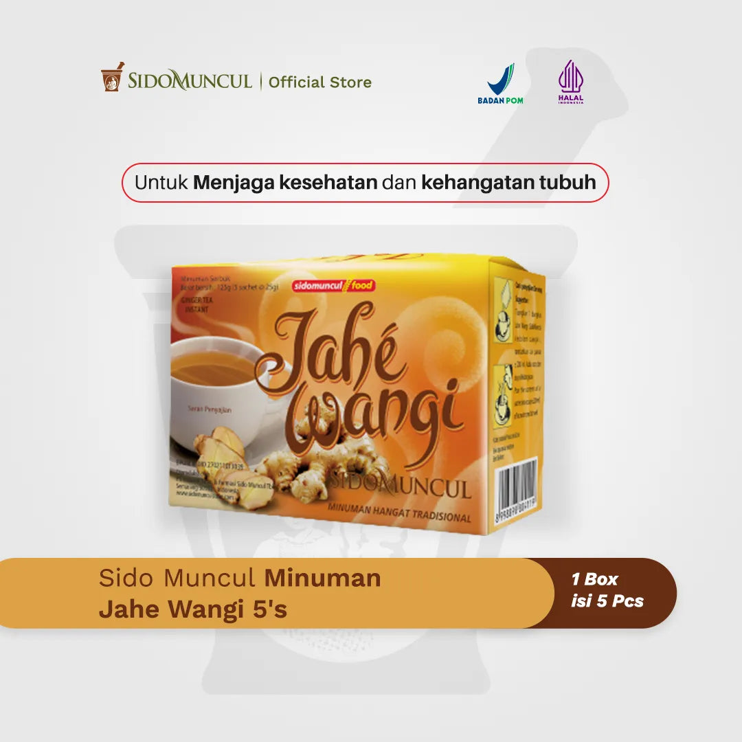 Sido Muncul Minuman Jahe Wangi 5's - Membantu Menghangatkan Badan