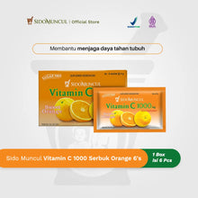 Sido Muncul Vitamin C 1000 Orange Powder 6's - Maintain Immune Health
