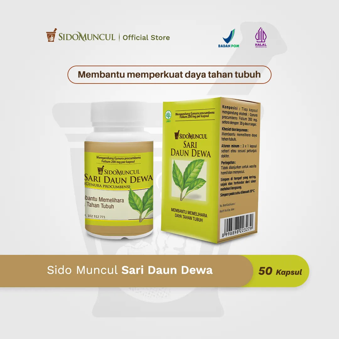 Sido Muncul Herbal Sari Daun Dewa 30’s - Helps Maintain Body Immunity