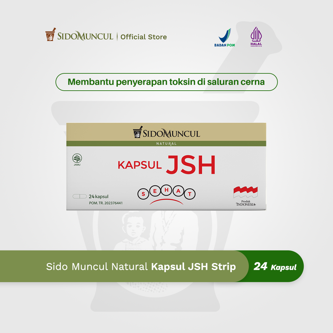 Sido Muncul JSH Capsule Strip (24's) - Charcoal Extract Toxin Detox