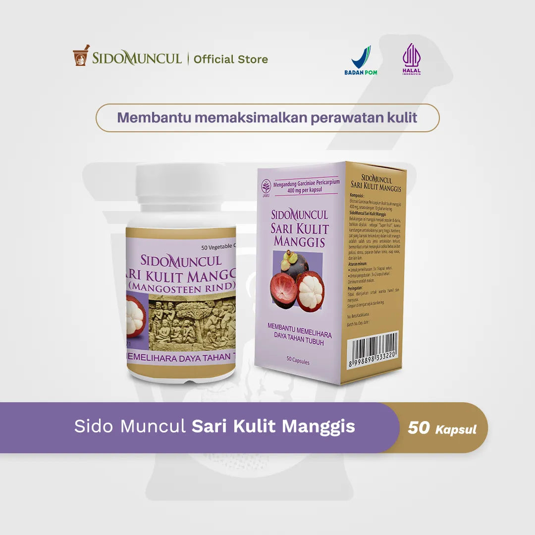 Sido Muncul Mangosteen Peel Extract 50 capsules - Antioxidant for Immune Support