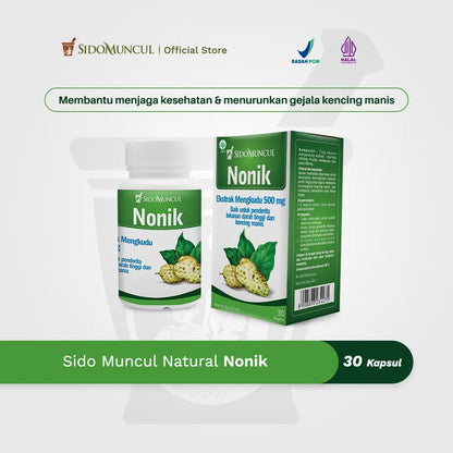 Sido Muncul Nonik 30 Herbal Capsules - Helps Relieve Diabetes and Helps Maintain Health