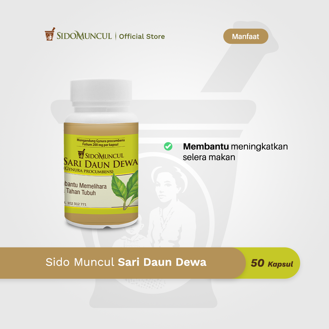 Sido Muncul Herbal Sari Daun Dewa 30’s - Helps Maintain Body Immunity